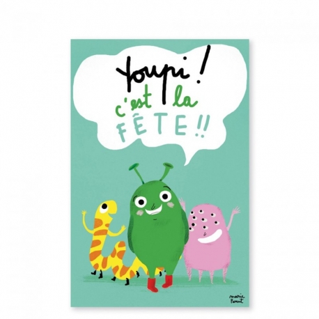 Invitations d'anniversaire - Martiens