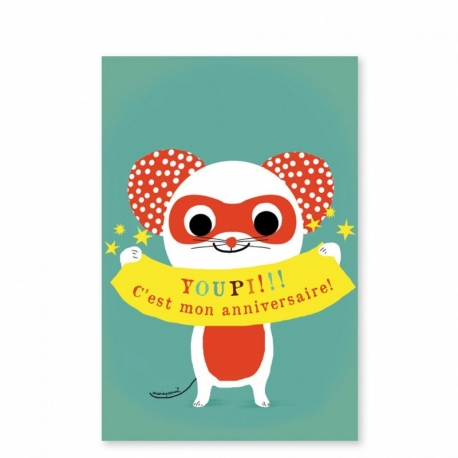 Invitations d'anniversaire - Souris