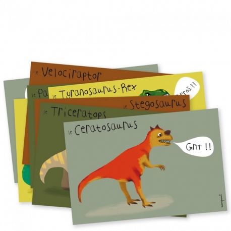 Invitations d'anniversaire - Dinosaures