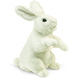 Marionnette lapin blanc debout