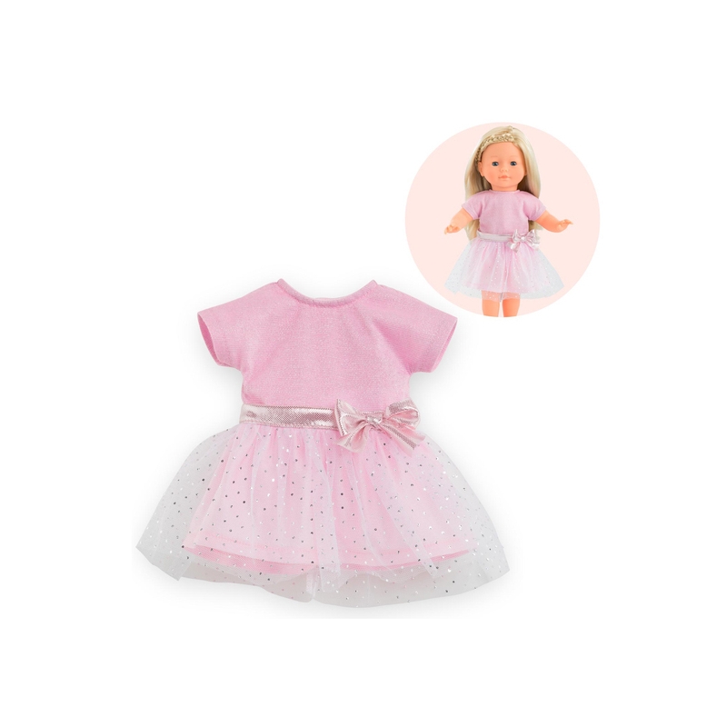 Ma Corolle - Robe rose à paillettes