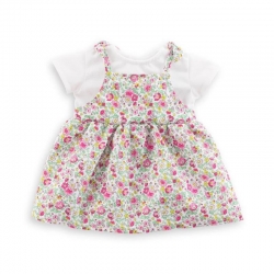 Vêtement robe jardin en fleurs bébé 30 cm
