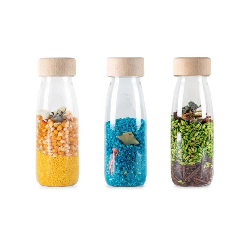 Bouteille sensorielle - Pack cherche et trouve nature