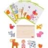 Jeu à empiler 3D - A la ferme