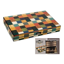 Backgammon marqueté Arlequin