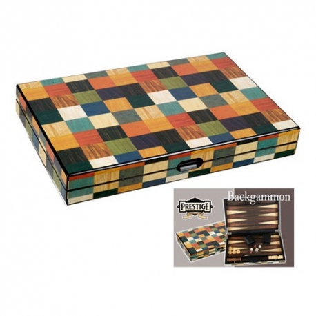 Backgammon marqueté Arlequin