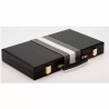 Backgammon simili cuir noir