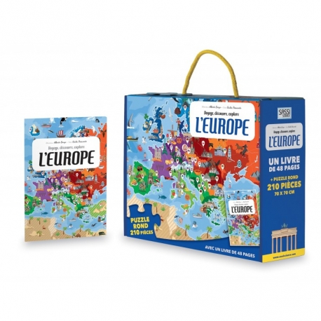 Puzzle Voyage, découvre, explore 205 pcs - L'Europe