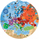 Puzzle Voyage, découvre, explore 205 pcs - L'Europe