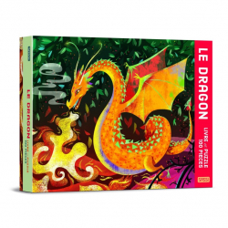 Puzzle 100 pièces et livre - Le dragon