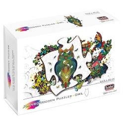 Puzzle en bois Rainbow - Hibou