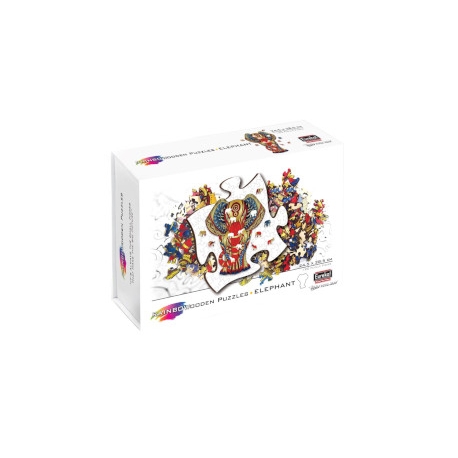 Puzzle en bois Rainbow - Eléphant