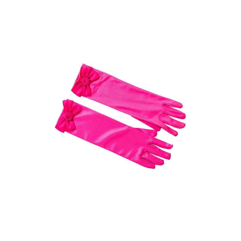 Déguisement - Gants de princesses fuchsia
