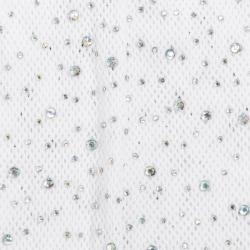 Déguisement - Collants blancs avec strass