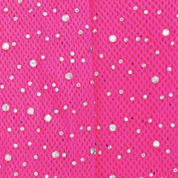Déguisement - Collants fuchsia avec strass