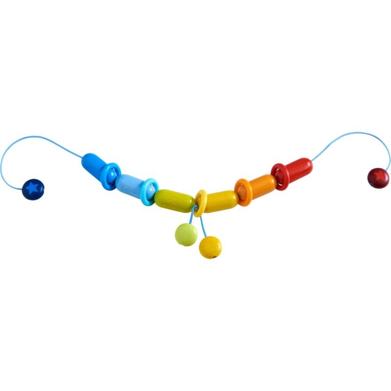 Activité d'éveil pour poussette multicolore