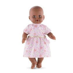 Vêtement robe rose  bébé 36 cm