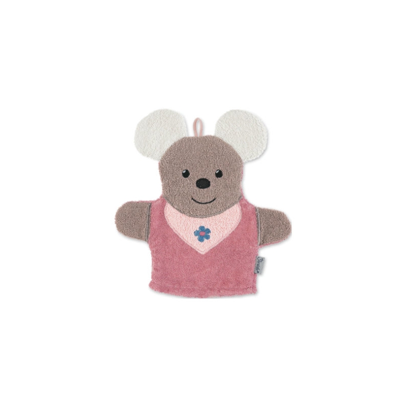 Gant de toilette marionnette souris Mabel