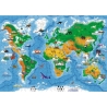 Puzzle 500 pcs - Le coffret de l'atlas des volcans