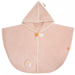 Cape de bain velours - Lapin poudre