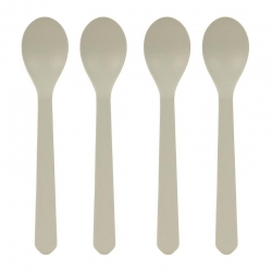 Pack de 4 cuillères - Geo gris