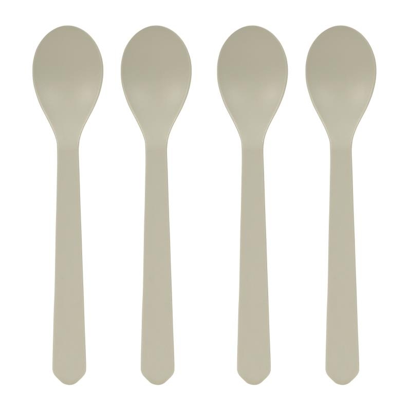Pack de 4 cuillères - Geo gris