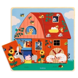 Puzzle 3 niveaux - Chez Moo