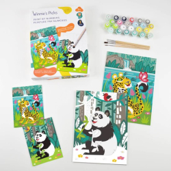 Peinture par numéros - Panda et léopard