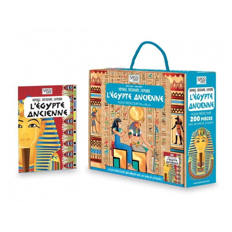 Puzzle Voyage, découvre, explore 205 pcs - L'Egypte ancienne