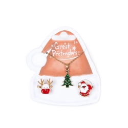 Set collier et 2 bagues Noël