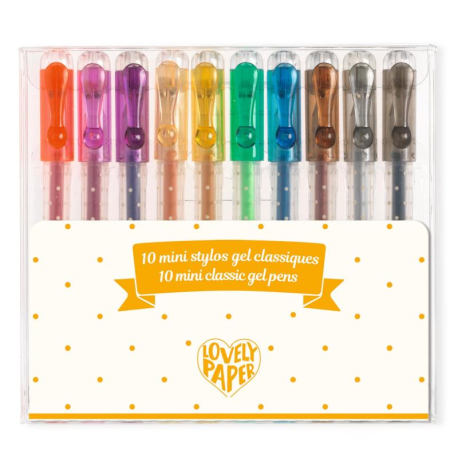 Lovely paper - 10 minis stylos gel classique
