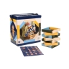Kapla - Baril 120 pcs bleu clair, jaune, vert