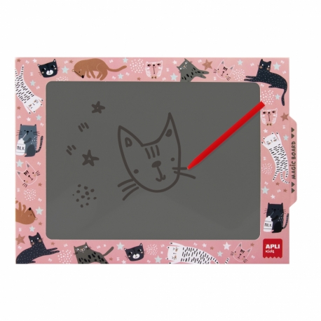 Ardoise magique carton - Chat
