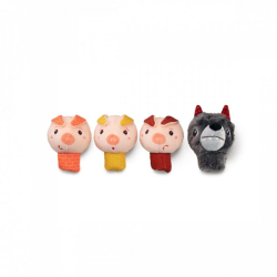 Marionnettes à doigts - Les 3 petits cochons