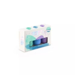 Coffret 3 vernis - Caraïbes, bleu électrique, violet