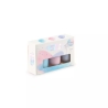 Coffret 3 vernis - Bleu givré, rose pâle, argent bleuté