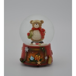 Boule à neige musicale - Nounours avec cadeau