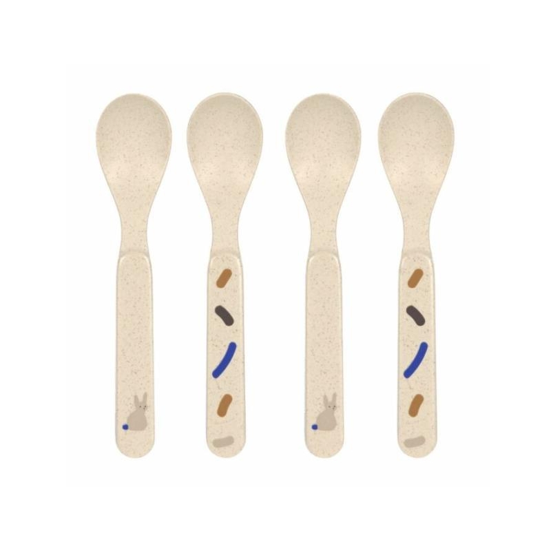 Pack de 4 cuillères - Little mateysbleu roi