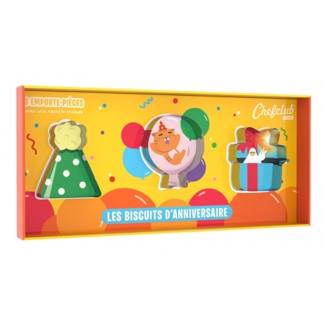 Chef club - Emporte-pièces biscuits d'anniversaire