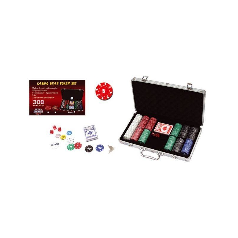 Valise de Poker 300 jetons