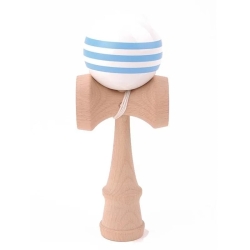 Kendama blanc ligné bleu