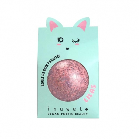 Boule de bain paillettée - Lilas