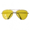Déguisement - Lunettes aviateur jaune fluo