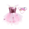 Déguisement - Robe de papillon scintillante 5/6 ans avec coiffe