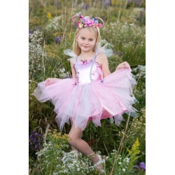 Déguisement - Robe de papillon scintillante 5/6 ans avec coiffe