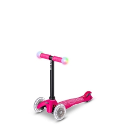 Trottinette Micro 3 en 1 deluxe magic led - Pink