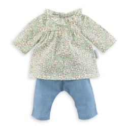 Vêtement blouse et pantalon bébé 42 cm