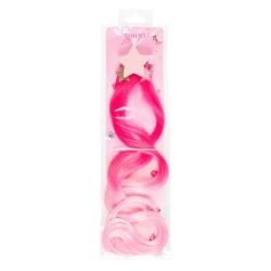 Clip avec mèche de cheveux roses Inge