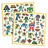 Stickers métallisés - Robots