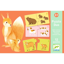 Puzzle duo - Bébés animaux